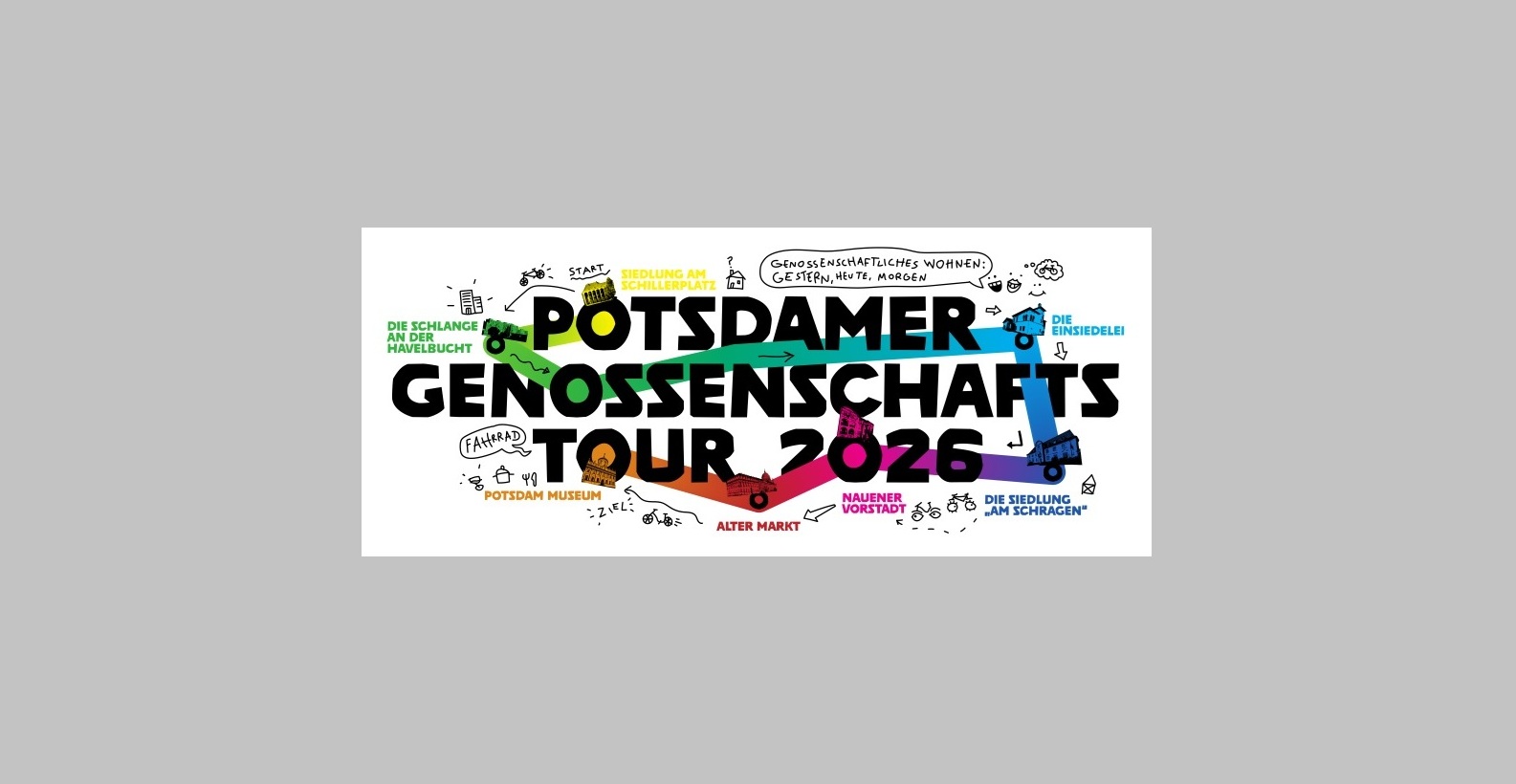 Potsdamer Genossenschaftstour 2026 – Route und Stationen im Überblick