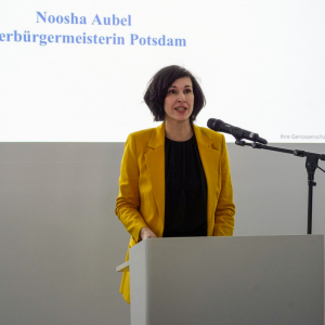 Grußworte der Oberbürgermeisterin Noosha Aubel